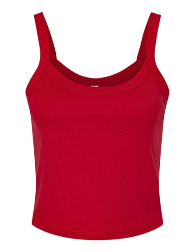 BEL-1012-Womens Micro Rib Spaghetti Strap Tank